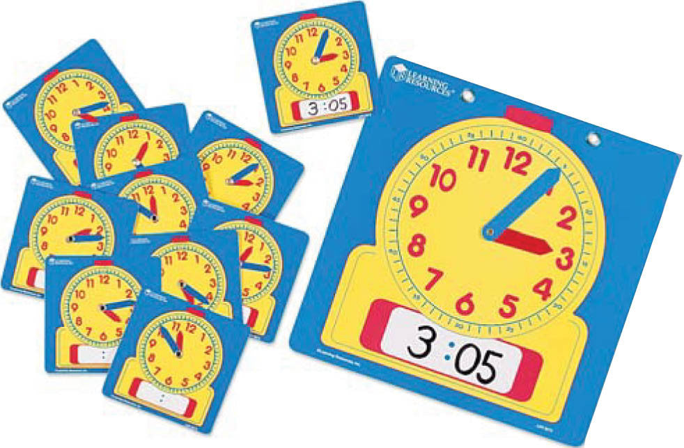 Write On/Wipe Off Clock - Classroom Set