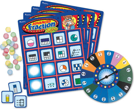 Advanced Fraction Zone Board Game