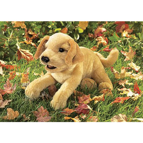 NEW! Yellow Labrador Puppy Puppet