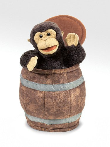 Monkey in a Barrel Puppet