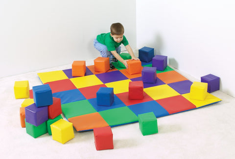 Joey's Matching Mat and Blocks Set