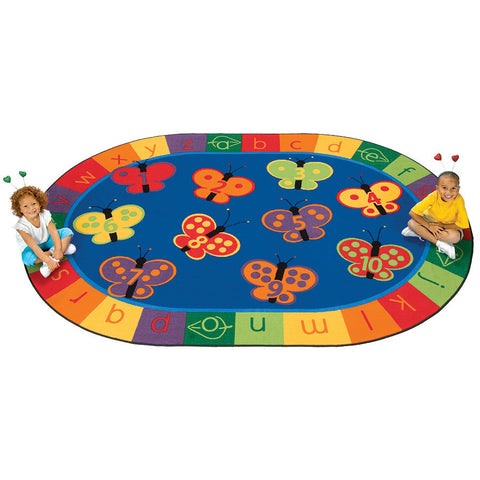 123 ABC Butterfly Fun Rug