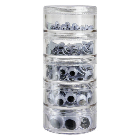Stackable Joggle Eyes - Black & White