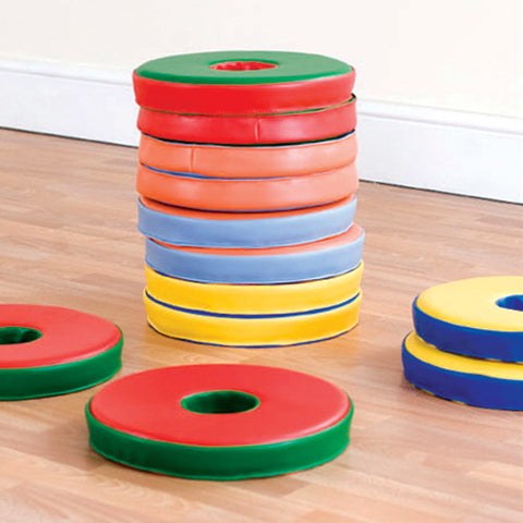 12 Bi-Colour Donut Cushions