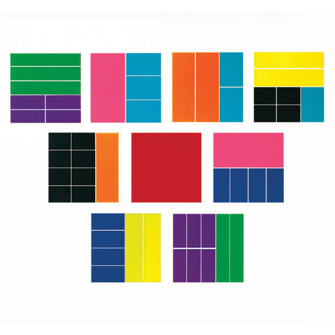 Deluxe Rainbow Fraction Squares