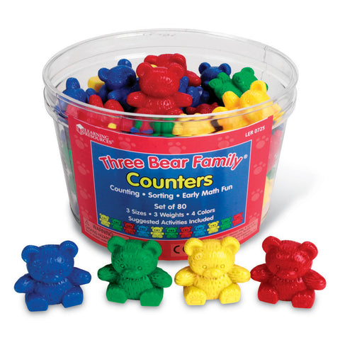 NEW! Three Bear Family Counters: Basic Set