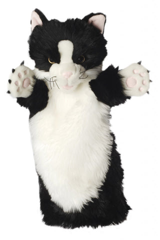 Black and White Cat Long-Sleeved Puppet