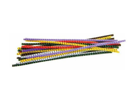 Striped Chenille Stems