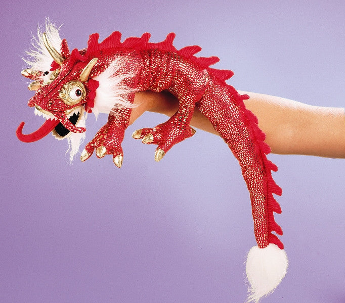 Small Red Dragon Puppet