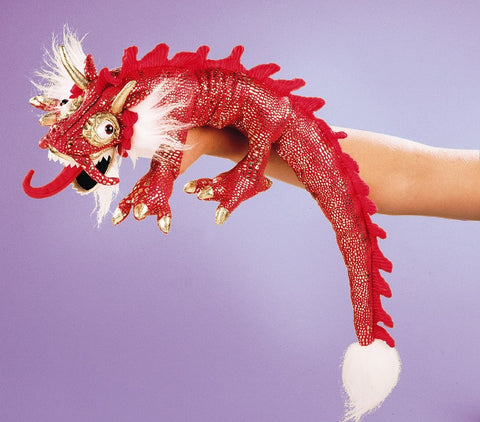 Small Red Dragon Puppet