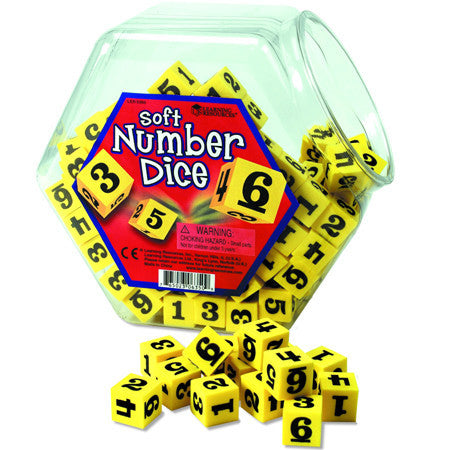 Numeral Foam Dice - Set Of 200