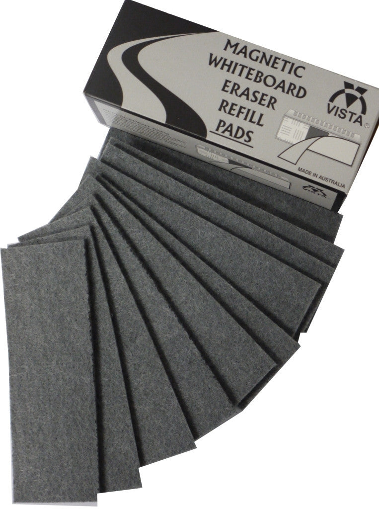 Whiteboard Eraser - Magnetic - Refill Pads