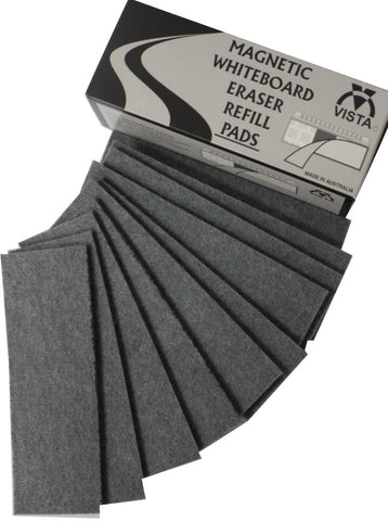 Whiteboard Eraser - Magnetic - Refill Pads