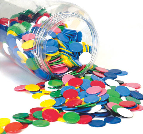 Plastic Counters - 10 Colours