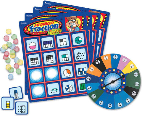 Advanced Fraction Zone Board Game