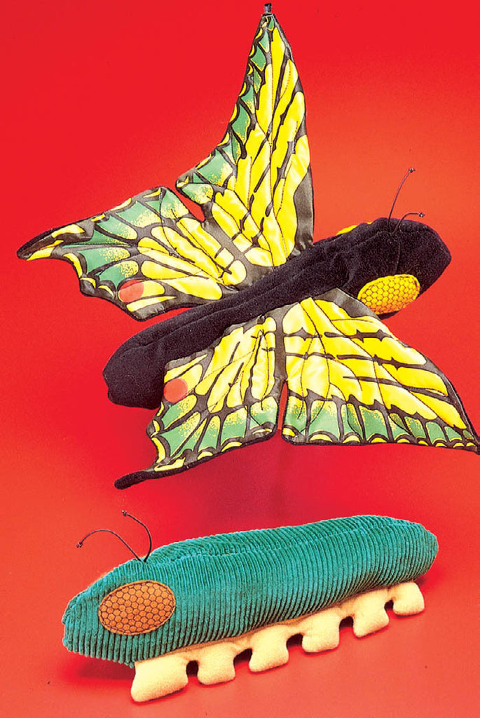 Reversible Caterpillar / Butterfly Puppet