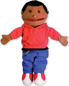 Small - Black Boy Puppet