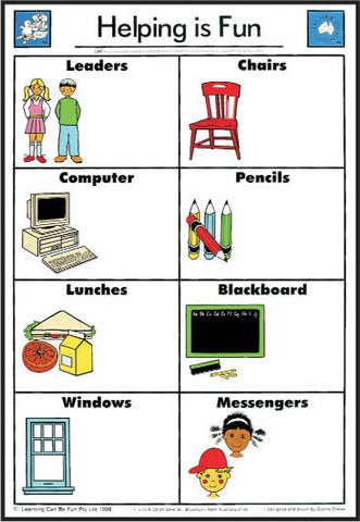 Laminated Poster - Helping Is Fun