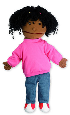 Medium - Black Girl Puppet