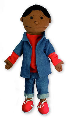 Medium - Black Boy Puppet