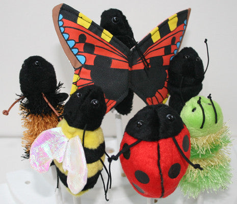 Mini Beasts set of 6 - Finger puppets