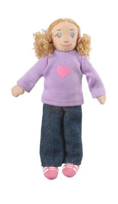 Girl Light Skin - Finger puppet