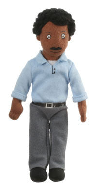 Dad Dark Skin - Finger puppet