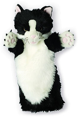 Black & White Cat - Long Sleeve Puppet