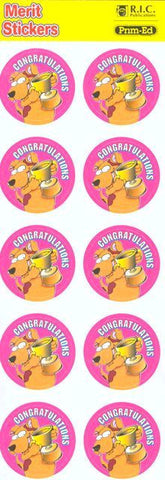 Merit Stickers - Congratulations