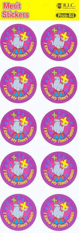 Merit Stickers - I Know My Times Tables