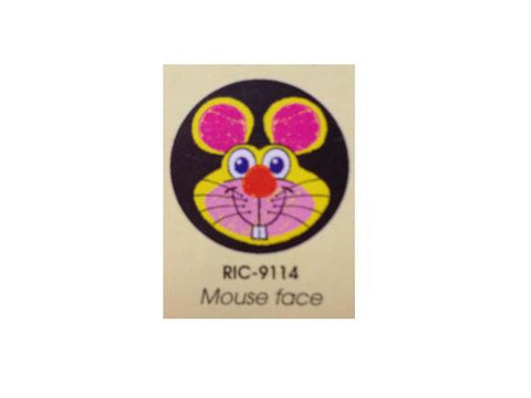 Merit Stickers - Mouse Face