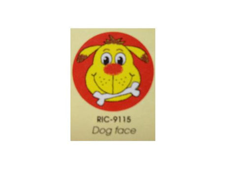Merit Stickers - Dog Face